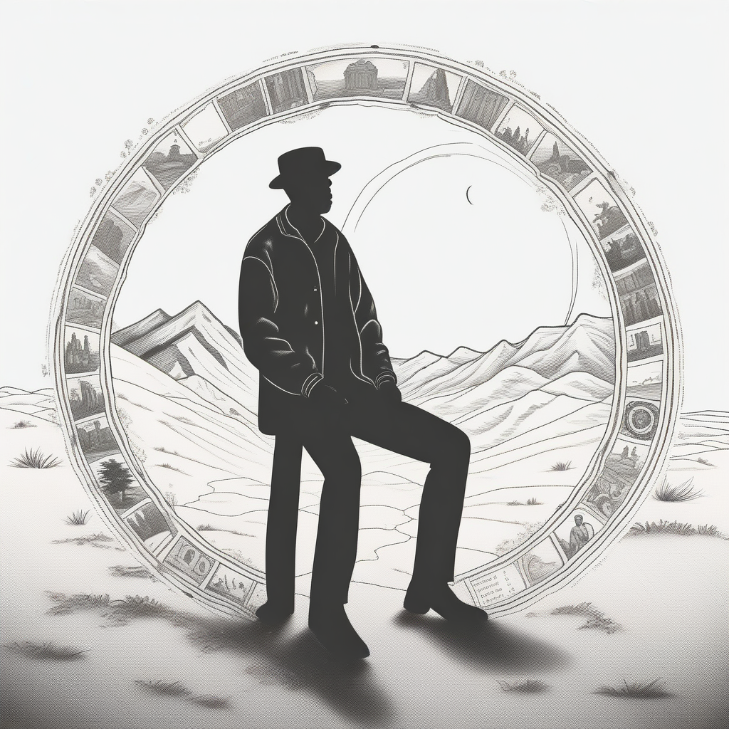 a man how stay in the middle unuvers circle and obaerves his thoughts